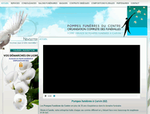 Tablet Screenshot of pompes-funebres-du-centre.com